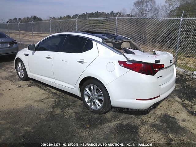 5XXGN4A7XCG048868 - 2012 KIA OPTIMA EX WHITE photo 3