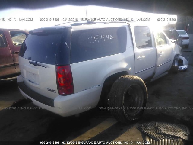 1GKS2KE35BR208444 - 2011 GMC YUKON XL K1500 SLT WHITE photo 4