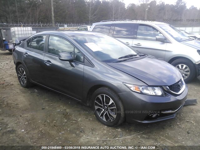 19XFB2F96DE211769 - 2013 HONDA CIVIC EXL GRAY photo 1