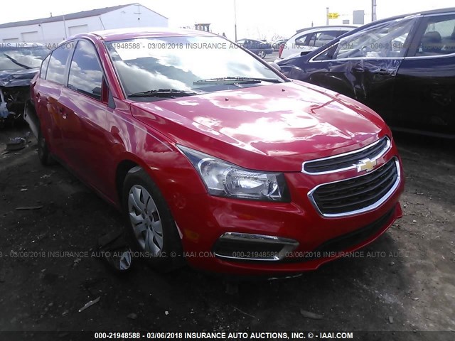 1G1PA5SH2F7225816 - 2015 CHEVROLET CRUZE LS RED photo 1