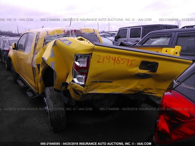 1GCGTCE31F1222074 - 2015 CHEVROLET COLORADO Z71 YELLOW photo 3