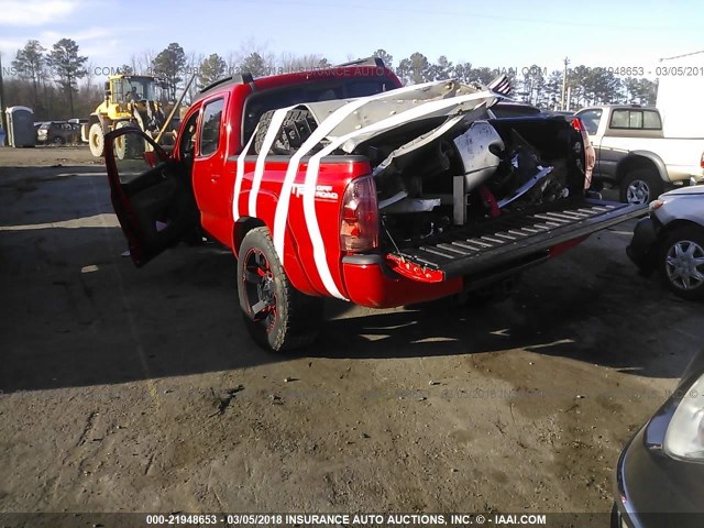 5TELU42N76Z277240 - 2006 TOYOTA TACOMA DOUBLE CAB RED photo 3