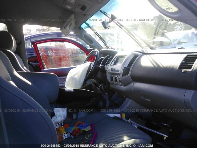 5TELU42N76Z277240 - 2006 TOYOTA TACOMA DOUBLE CAB წითელი ფოტო 5