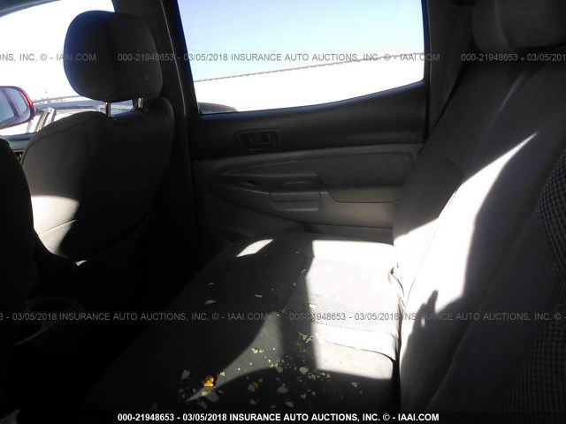 5TELU42N76Z277240 - 2006 TOYOTA TACOMA DOUBLE CAB წითელი ფოტო 8