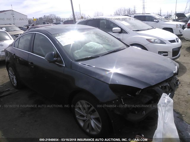 2G4GK5EX2E9182000 - 2014 BUICK REGAL BLUE photo 1