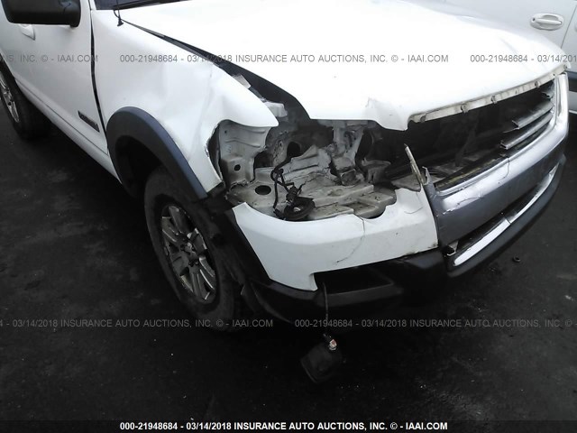 1FMEU73E27UA67935 - 2007 FORD EXPLORER XLT WHITE photo 6