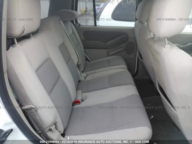 1FMEU73E27UA67935 - 2007 FORD EXPLORER XLT WHITE photo 8