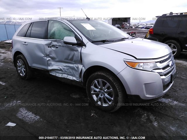 2FMDK4KC0EBA54541 - 2014 FORD EDGE LIMITED SILVER photo 1