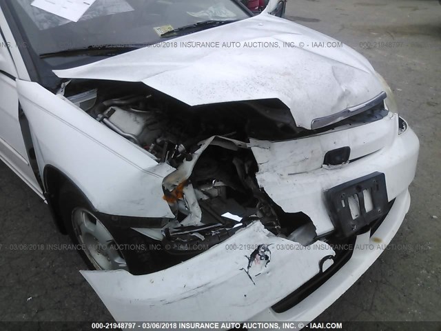 JHMES96673S006031 - 2003 HONDA CIVIC HYBRID WHITE photo 6