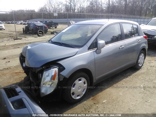 3N1BC13E67L436848 - 2007 NISSAN VERSA S/SL SILVER photo 2