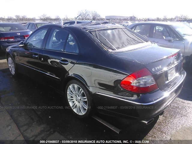 WDBUF87X17B155297 - 2007 MERCEDES-BENZ E 350 4MATIC BLACK photo 3