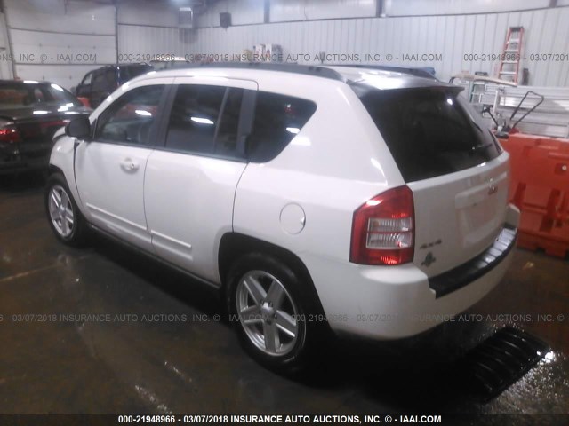 1J4NF4FB0AD512768 - 2010 JEEP COMPASS SPORT WHITE photo 3