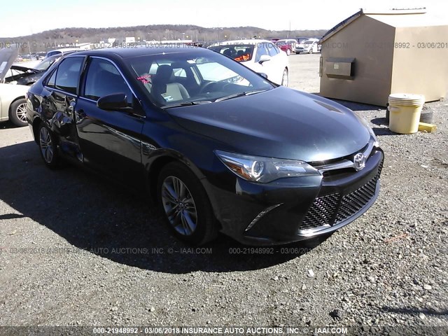 4T1BF1FK9GU555372 - 2016 TOYOTA CAMRY LE/XLE/SE/XSE BLACK photo 1