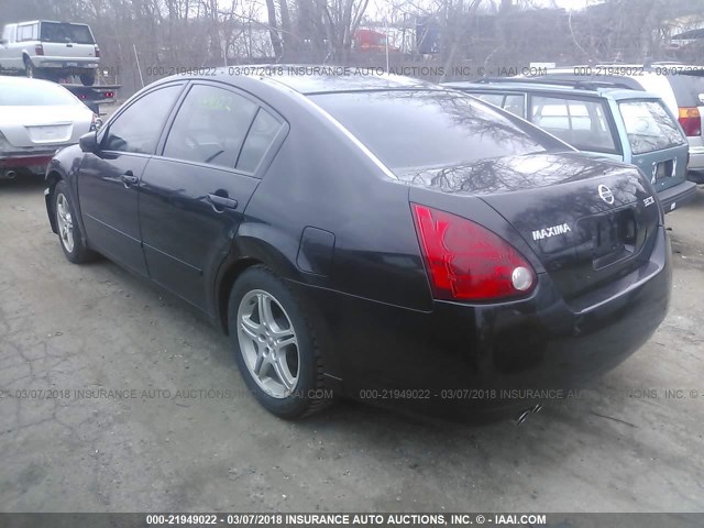 1N4BA41E74C820187 - 2004 NISSAN MAXIMA SE/SL BLACK photo 3