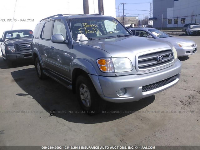 5TDBT44A74S215811 - 2004 TOYOTA SEQUOIA SR5 SILVER photo 1