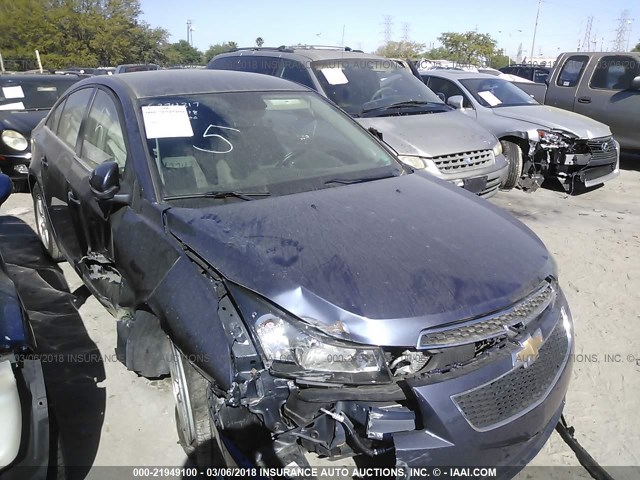 1G1PC5SB8E7326654 - 2014 CHEVROLET CRUZE LT PURPLE photo 1