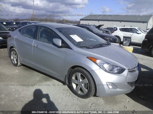 5NPDH4AE0DH396581 - 2013 HYUNDAI ELANTRA GLS/LIMITED SILVER photo 1