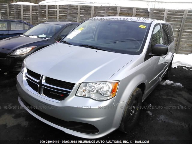 2C4RDGBG3CR243598 - 2012 DODGE GRAND CARAVAN SE SILVER photo 2