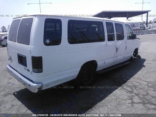 1FBSS3BL0ADA73119 - 2010 FORD ECONOLINE E350 SUPER DUTY WAGON WHITE photo 4