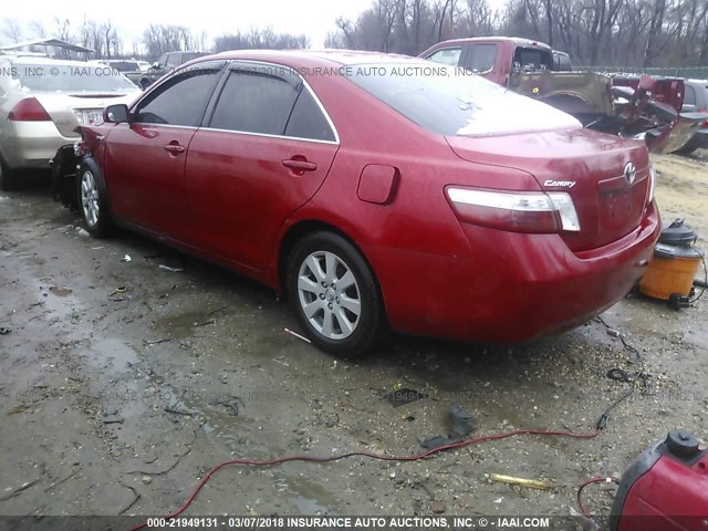 4T1BB46K19U074970 - 2009 TOYOTA CAMRY HYBRID BURGUNDY photo 3