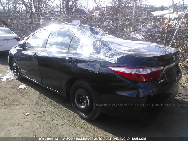 4T1BF1FK3FU476424 - 2015 TOYOTA CAMRY LE/XLE/SE/XSE BLACK photo 3