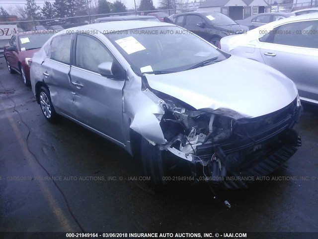 3N1AB7AP9FY286337 - 2015 NISSAN SENTRA S/SV/SR/SL SILVER photo 6