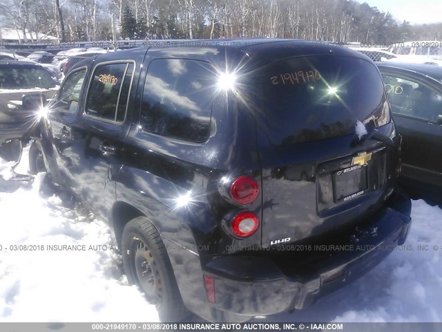 3GNCA13B99S645126 - 2009 CHEVROLET HHR LS BLACK photo 3