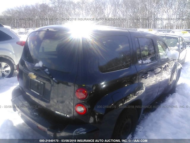 3GNCA13B99S645126 - 2009 CHEVROLET HHR LS BLACK photo 4