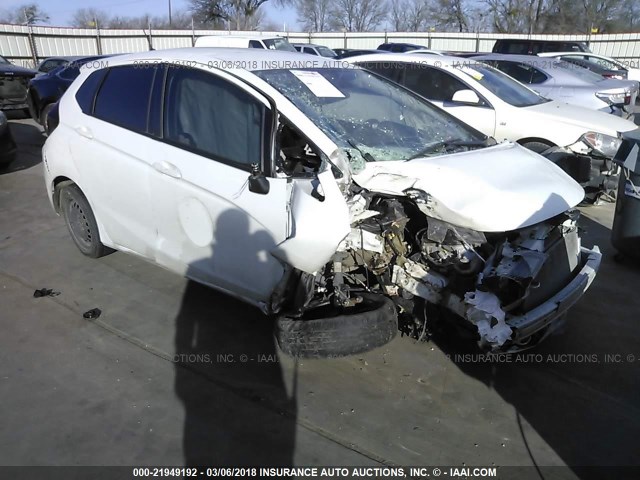 3HGGK5G56FM742451 - 2015 HONDA FIT LX WHITE photo 1