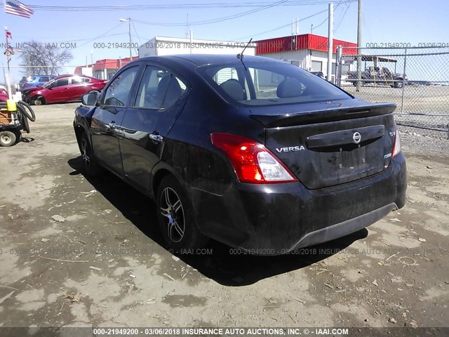 3N1CN7AP5FL813349 - 2015 NISSAN VERSA S/S PLUS/SV/SL BLACK photo 3