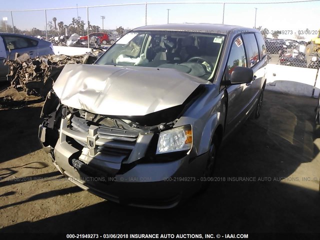 1D8HN44EX9B511557 - 2009 DODGE GRAND CARAVAN SE Champagne photo 2