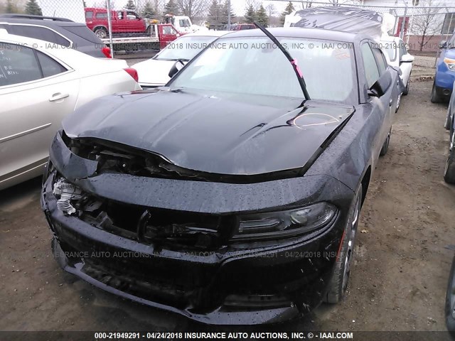 2C3CDXJG4GH341529 - 2016 DODGE CHARGER SXT BLACK photo 2