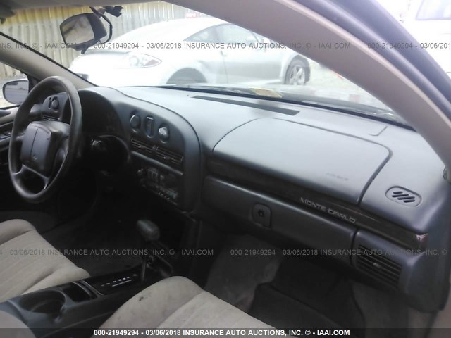 2G1WW12M6X9154879 - 1999 CHEVROLET MONTE CARLO LS BLUE photo 5