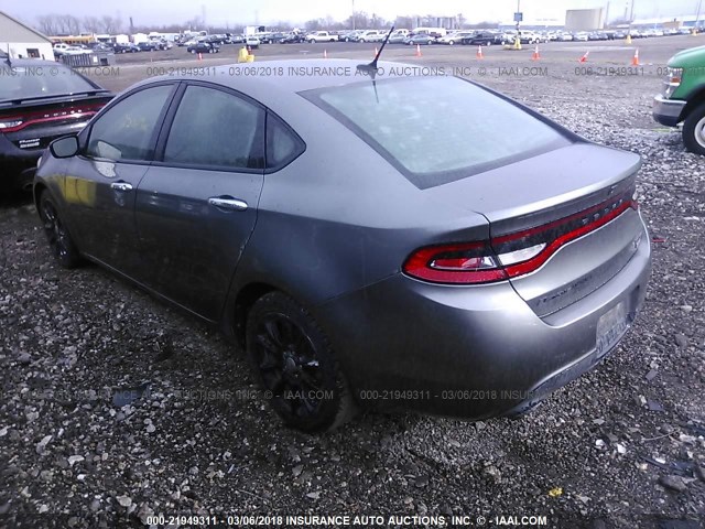 1C3CDFCH4DD703156 - 2013 DODGE DART LIMITED/R/T GRAY photo 3