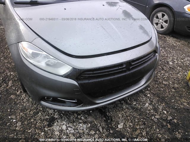 1C3CDFCH4DD703156 - 2013 DODGE DART LIMITED/R/T GRAY photo 6