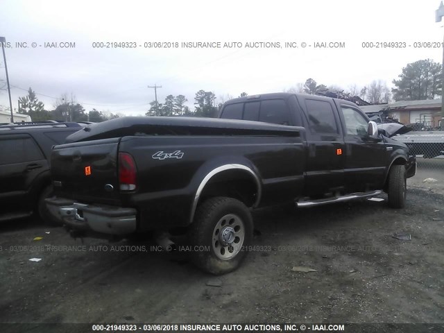 1FTWW31P97EA24056 - 2007 FORD F350 SRW SUPER DUTY BLACK photo 4