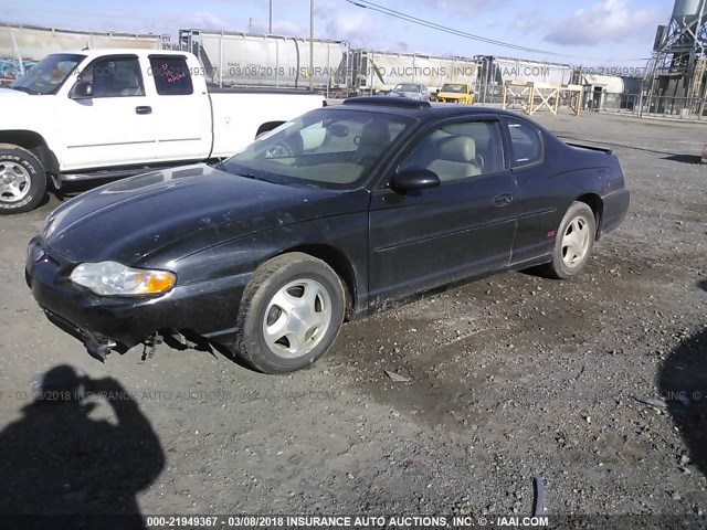 2G1WX12K449312434 - 2004 CHEVROLET MONTE CARLO SS 黑色 照片 2