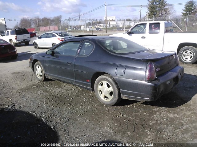 2G1WX12K449312434 - 2004 CHEVROLET MONTE CARLO SS 黑色 照片 3