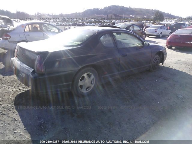 2G1WX12K449312434 - 2004 CHEVROLET MONTE CARLO SS 黑色 照片 4
