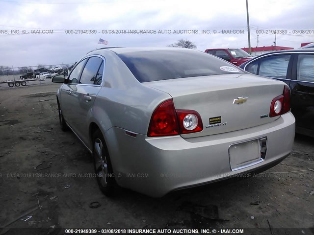 1G1ZC5EU4BF143534 - 2011 CHEVROLET MALIBU 1LT 金色 照片 3