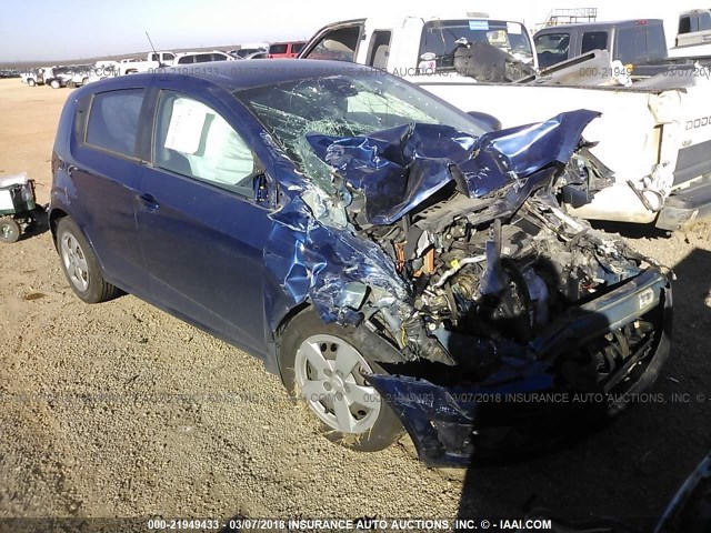 1G1JA6SH3D4100706 - 2013 CHEVROLET SONIC LS 蓝色 照片 1