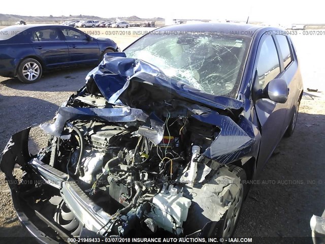 1G1JA6SH3D4100706 - 2013 CHEVROLET SONIC LS 蓝色 照片 2