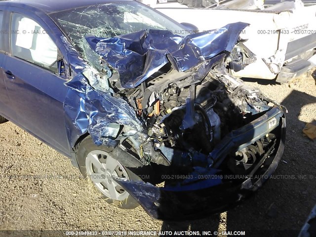 1G1JA6SH3D4100706 - 2013 CHEVROLET SONIC LS 蓝色 照片 6