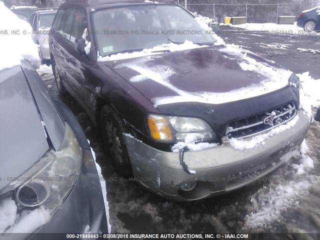 4S3BH665917675121 - 2001 SUBARU LEGACY OUTBACK MAROON photo 6