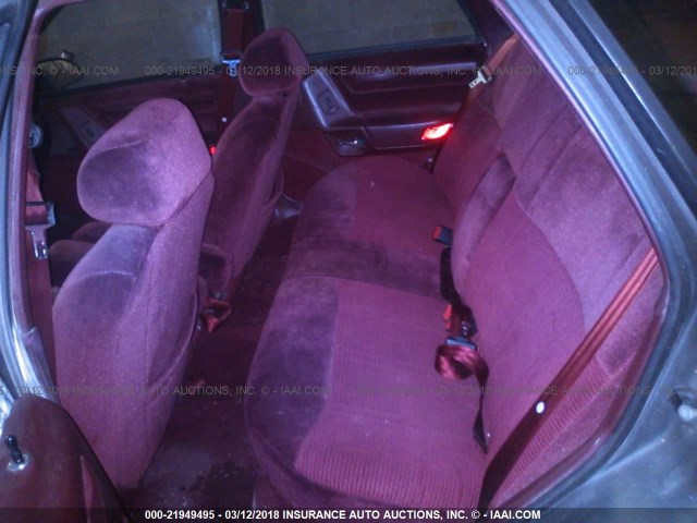 1FACP52U0LG116452 - 1990 FORD TAURUS GL PURPLE photo 8