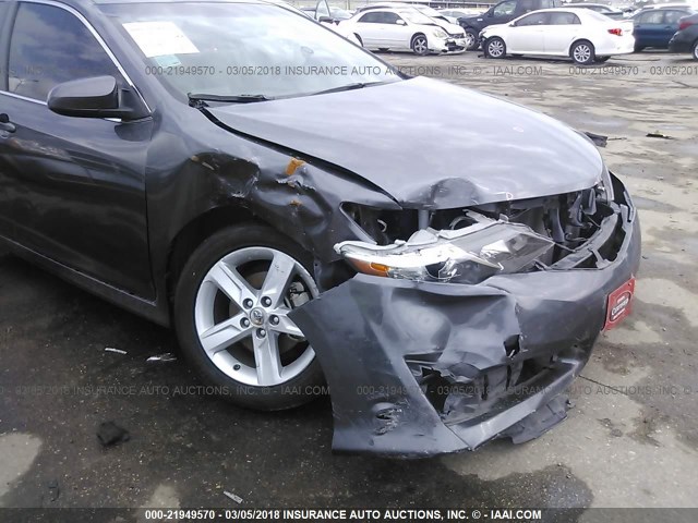 4T1BF1FKXEU425193 - 2014 TOYOTA CAMRY L/SE/LE/XLE ნაცრისფერი ფოტო 6