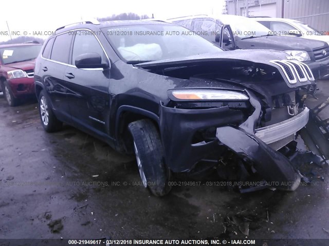 1C4PJMCS8HW646427 - 2017 JEEP CHEROKEE LATITUDE Szary zdjęcie 1