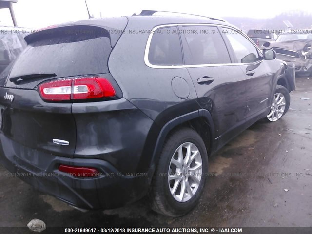 1C4PJMCS8HW646427 - 2017 JEEP CHEROKEE LATITUDE Szary zdjęcie 4