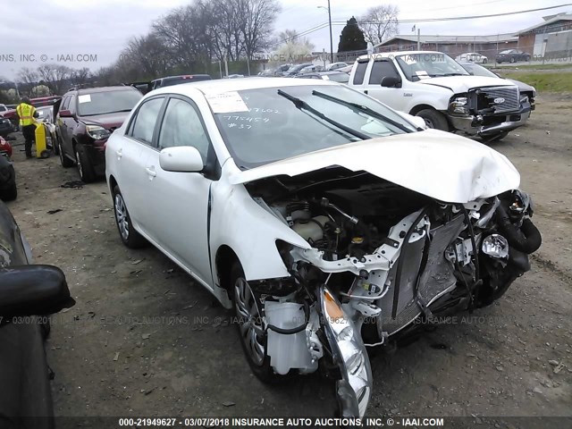 2T1BU4EEXDC097602 - 2013 TOYOTA COROLLA S/LE WHITE photo 1