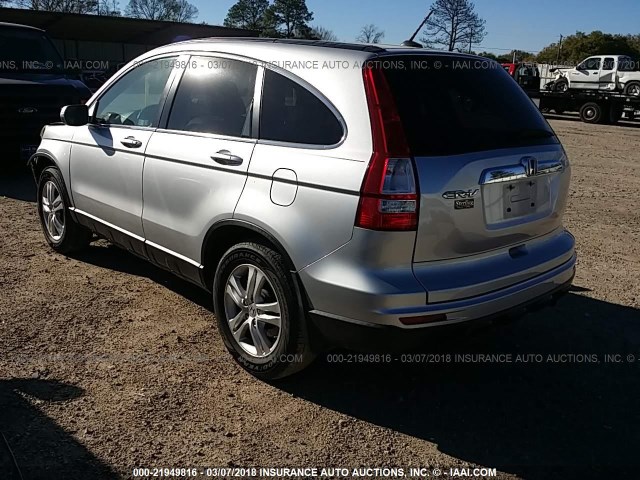 5J6RE3H74AL026493 - 2010 HONDA CR-V EXL SILVER photo 3